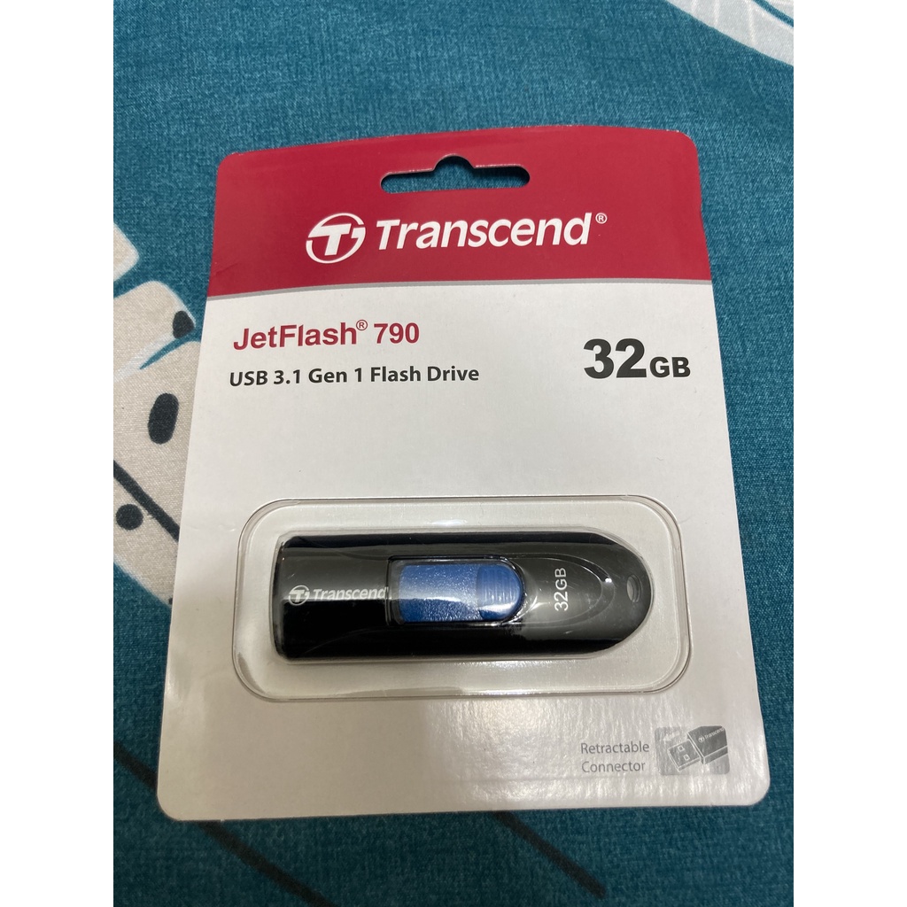 Transcend 創見 JetFlash 790 USB 3.1 黑色 隨身碟 公司貨 32G