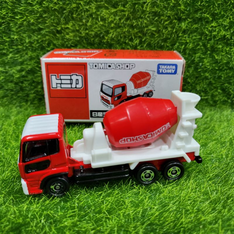 tomica tomy shop 紅白 水泥車