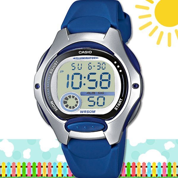 CASIO 手錶專賣店 時計屋 LW-200-2A 數字錶 學生族最愛 膠質錶款 球面玻璃 LW-200