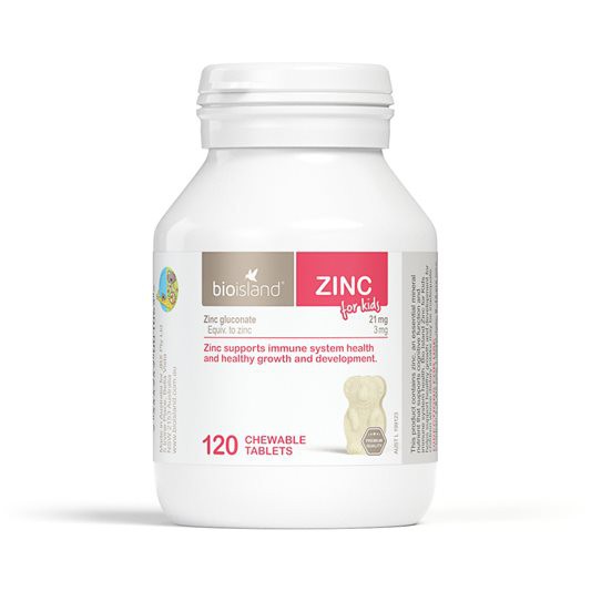 【現貨】 澳洲 Bioisland Zinc 兒童鋅片 小熊咀嚼片 120錠 正品100%