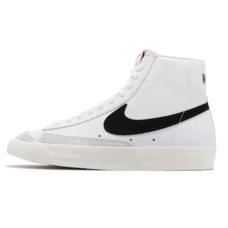 ➕鞋家➕ 男 NIKE BLAZER MID 77 VNTG 白黑 皮革 高筒 經典 休閒鞋 BQ6806-100