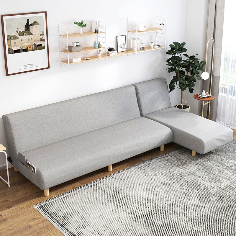 實木家具實木居家生活❀ﺴ沙發客廳現代簡約家用小戶型布藝沙發床折疊兩用單人陽臺懶人沙發