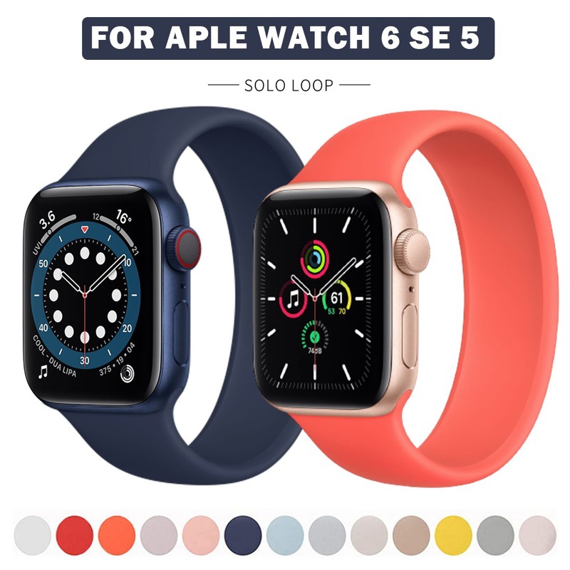 Apple Watch 錶帶 官方尺寸 矽膠單圈錶帶 7/6/5/4/se/3 錶帶 Apple Watch 運動 錶帶