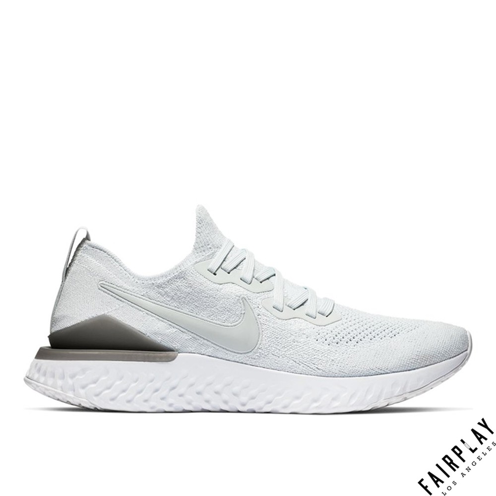 Nike Epic React Flyknit 2 白 男鞋 低筒 輕量 編織 運動鞋 慢跑鞋 BQ8928-004