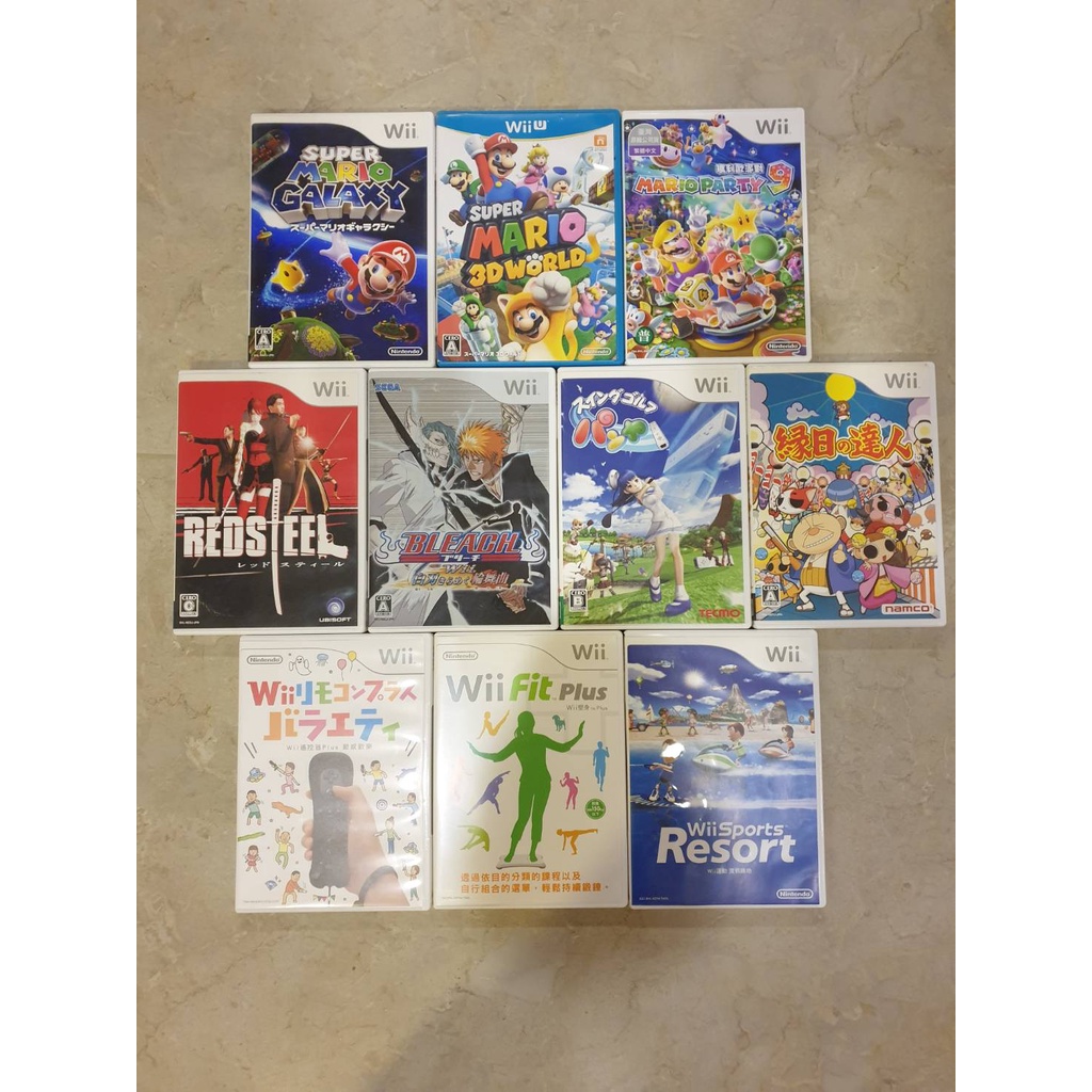 Wii正版二手遊戲片 原版光碟 Mario瑪利歐 瑪莉歐/wii sport/wii fit plus/ 任天堂