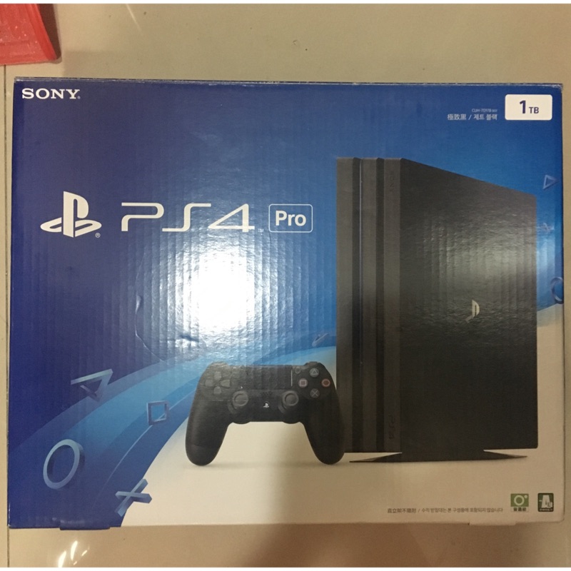 PS4 Pro 7017B 黑色 空盒子、瓦愣紙箱