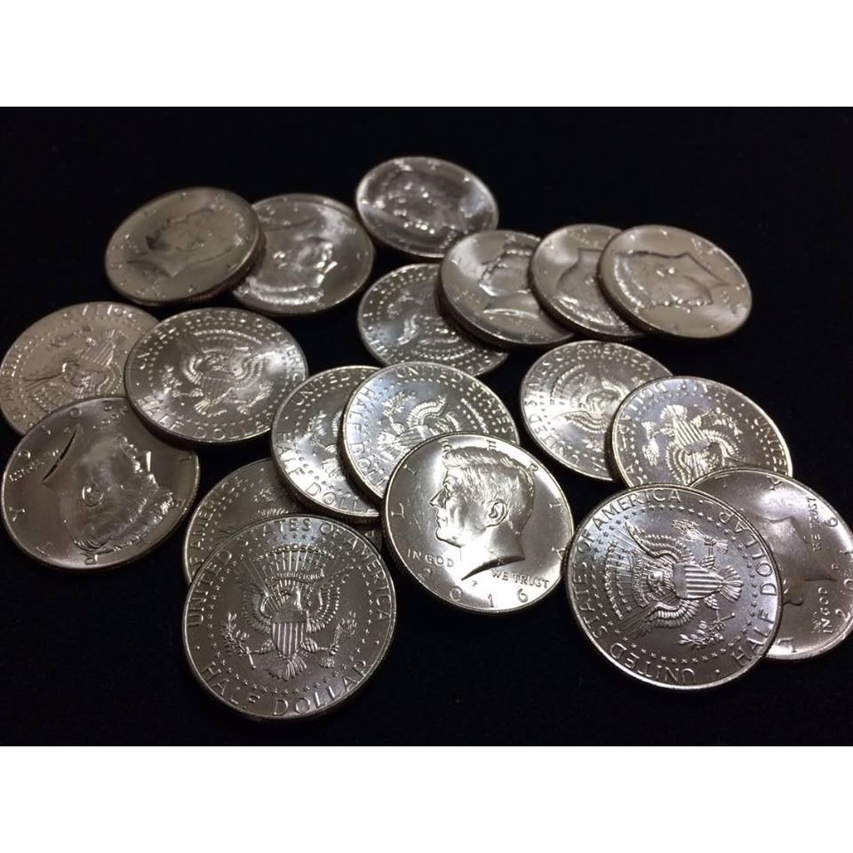 正宗美金五角 Half dollar 美元五角 硬幣魔術 魔術硬幣 甘迺迪美金 甘迺迪硬幣 老鷹硬幣 老鷹美金