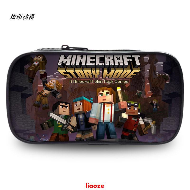 鉛筆盒筆袋動漫鉛筆盒文具筆袋學生方塊人新款印花筆袋minecraft印花筆袋外貿熱銷款學生定制筆袋 蝦皮購物