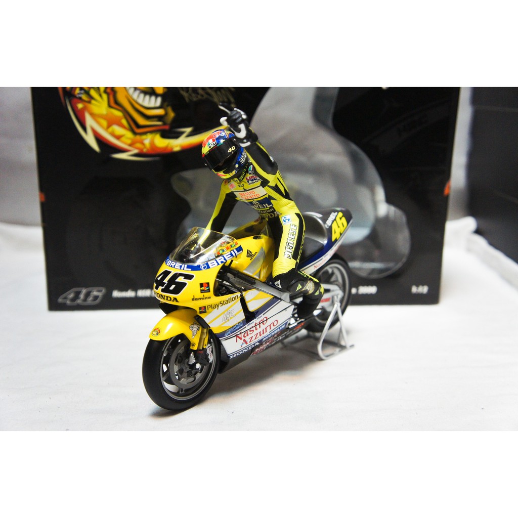 【現貨特價】1:12 Minichamps NSR 500 羅西 Rossi MotoGP 2000 生涯首勝人車組