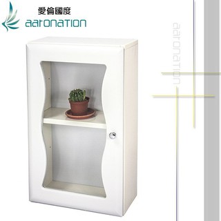 Aaronation - 時尚造型塑鋼單門浴櫃 - GU-C1010W