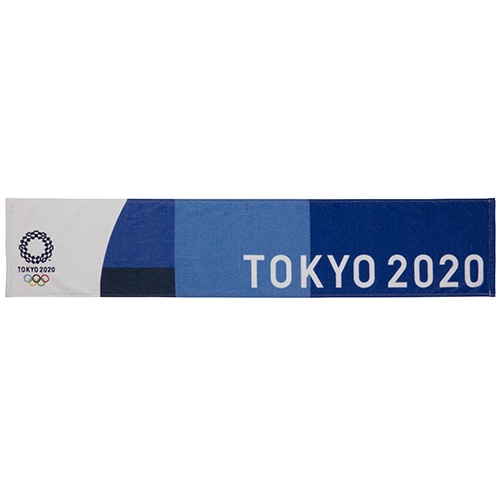 『Medianoche選物』2020東京奧運 Tokyo 2020 長型毛巾 藍色/紅色 官方周邊商品