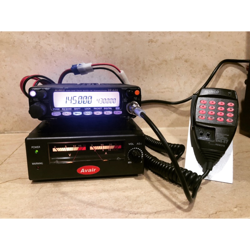 車機 中古良品 Alinco Dr 635雙頻無線電車機日本進囗50w Vhf 35w Uhf 蝦皮購物