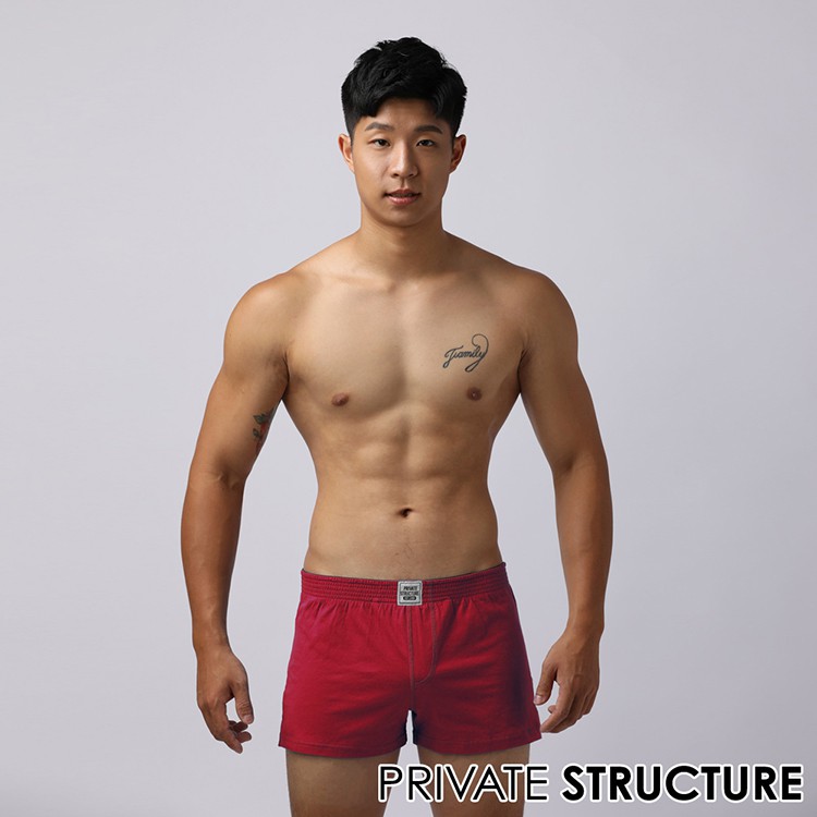 Private Structure BASICS 巨擘系列多功能男平口褲/兩用褲(暗紅色)