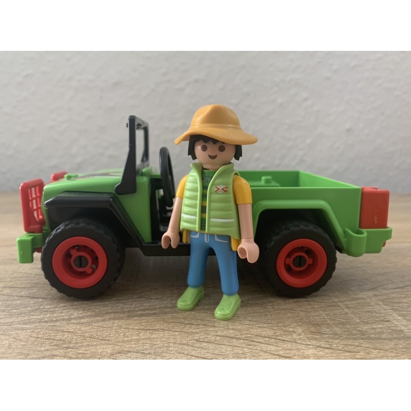 Playmobil 摩比 3041 吉普車 車子含人 野外