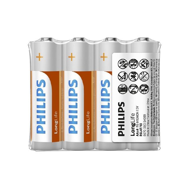 電池 乾電池 飛利浦 碳鋅電池 PHILIPS 三號電池 四號電池 3號(AA) 4號(AAA)