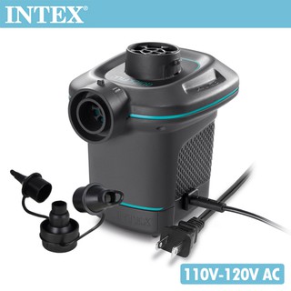 【INTEX】110V家用電動充氣幫浦 95W(充氣/洩氣二用) 15210031(66639)露營/戶外充氣裝置
