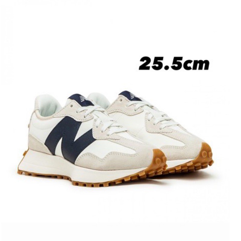 ［現貨］new balance 327 焦糖底 皮革 藍色