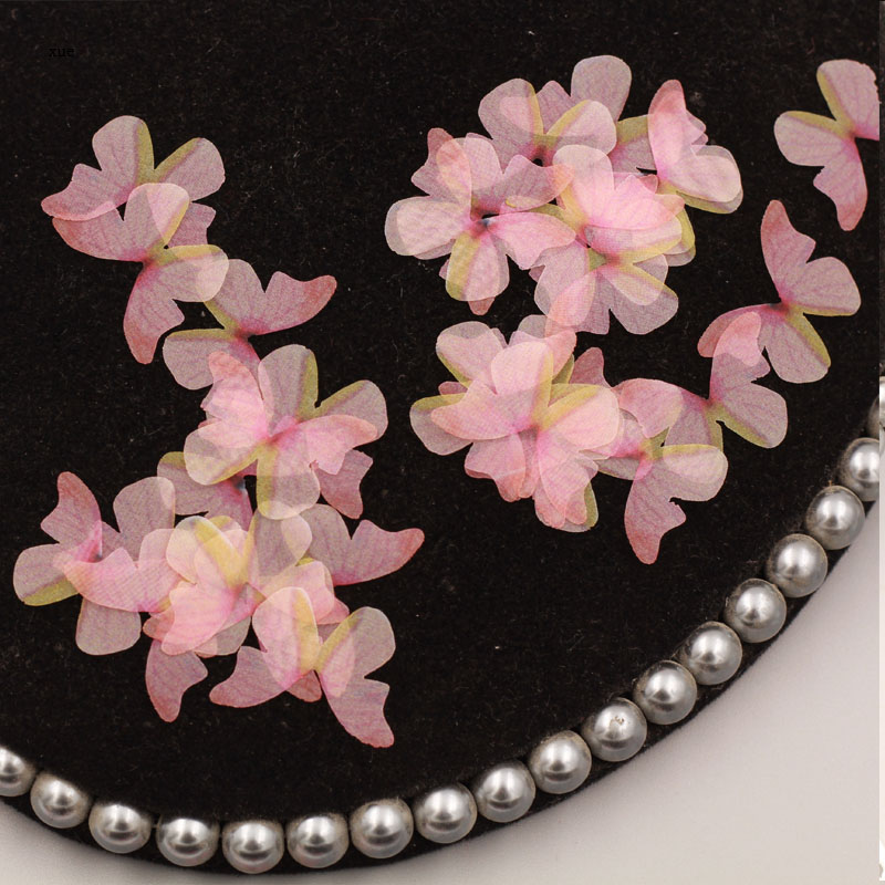 茜茜家現貨免運diy手工飾品配件手作材料做手工製作古風髮簪耳環漢服髮飾diy材料薄紗蝴蝶花片耳飾品配件