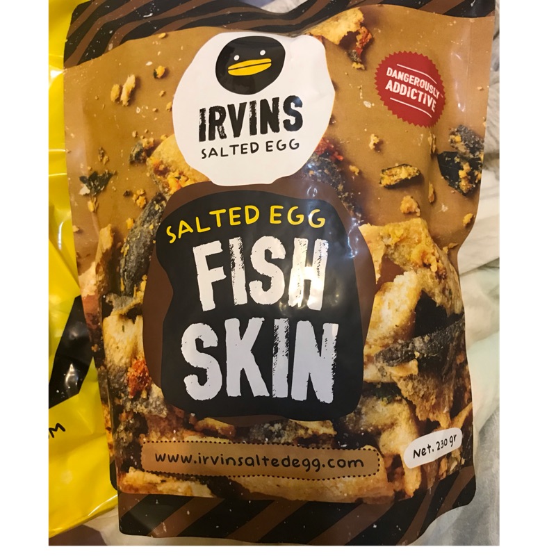 新加坡 金鴨 irvins 鹹蛋魚皮 保存期限2019.10.17 大包230g 現貨1包