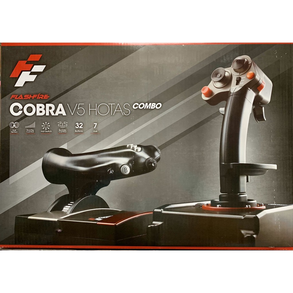 "全新" FlashFire Cobra V5 HOTAS(含推進器) 模擬飛行搖桿/模擬飛行操作組 模擬飛行 2020