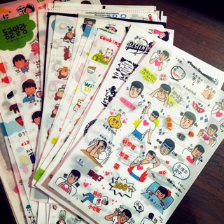 韓國人物貼紙韓國造型貼紙