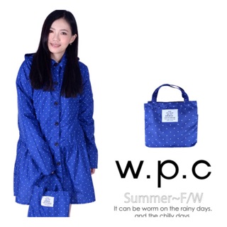 W.P.C日式女款時尚風衣式雨衣 日本韓國時尚雨衣超防水透氣