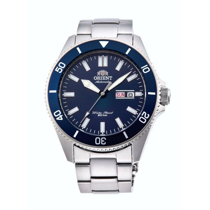 ORIENT WATCH 東方藍水鬼怒海潛將大錶徑200M自動機械鋼帶腕錶 型號：RA-AA0009L