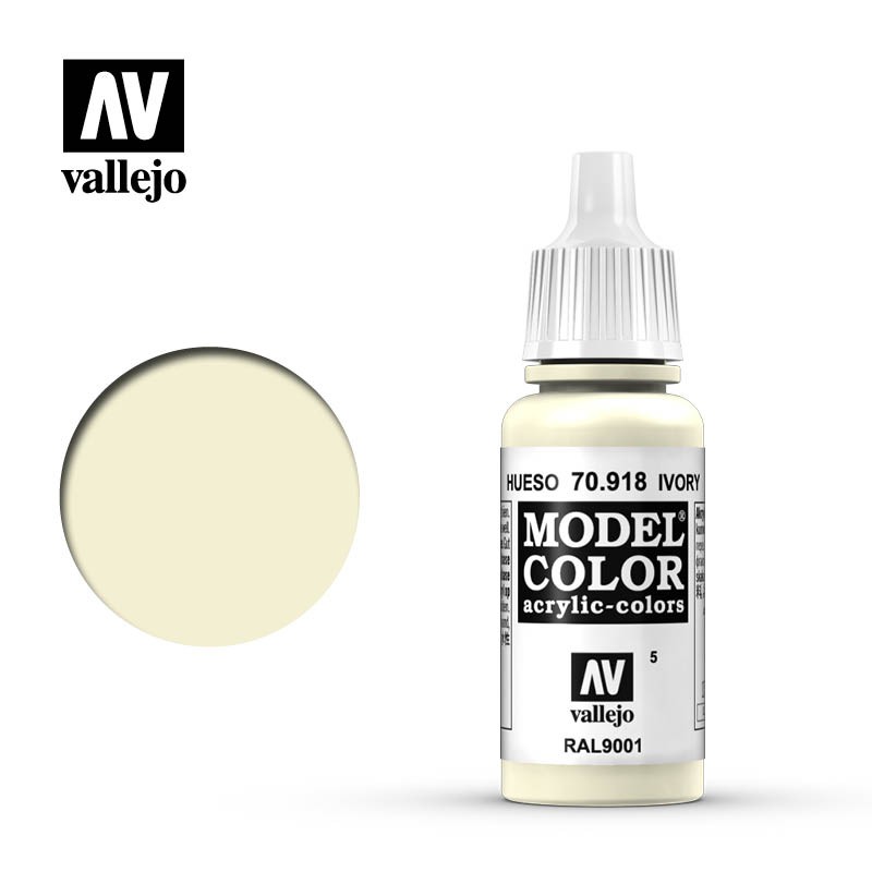 【模界模型】Vallejo Model Color 象牙色70918 (5)