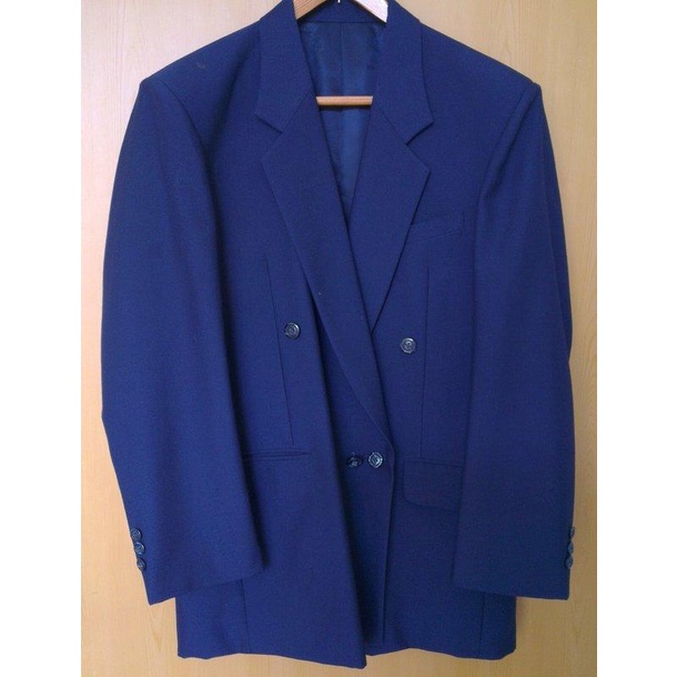 台灣手工製藍色西裝 男西裝 西裝外套M