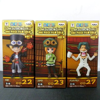 ★金證王★現貨 日版金證 海賊王 航海王 WCF 劇場版 GOLD VOL.4 GD 薩波 可亞拉 泰佐羅 公仔