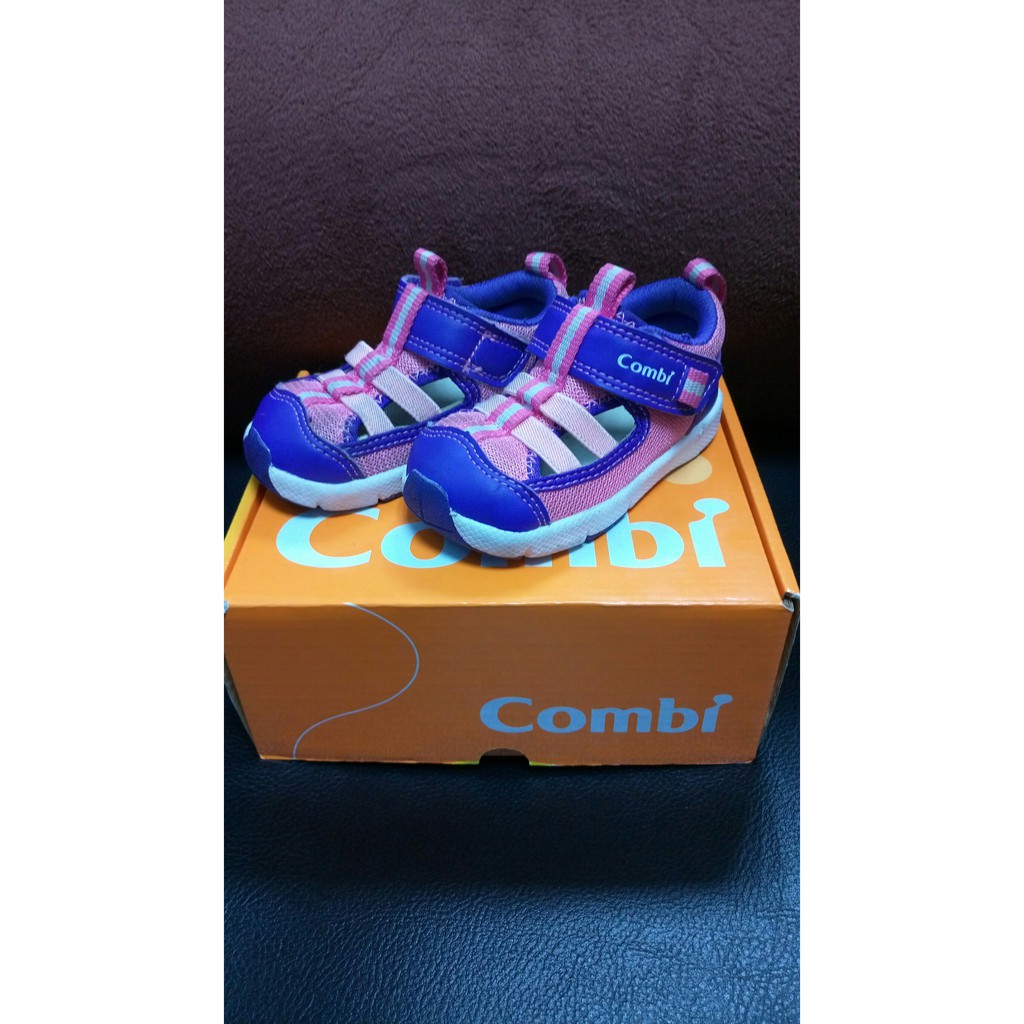 Combi夏日氣息幼兒機能涼鞋-紫羅蘭-二手