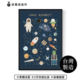 太空字母表-工作空間/兒童房/拍照道具/角落空間/卡通童趣/餐桌