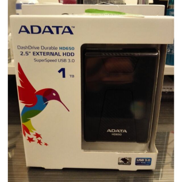 ADATA 2.5吋 1TB防震硬碟 隨身硬碟