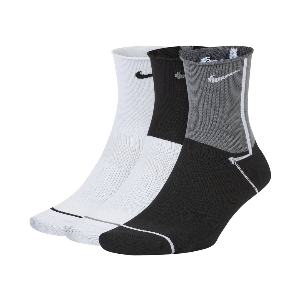 Nike 襪子 Everyday Plus Lightweight 中統襪 3雙入 男款【ACS】 CK6021-904
