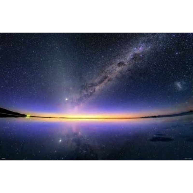 日本進口拼圖1000片 KAGAYA 天空之鏡映照拂曉銀河 烏尤尼鹽湖 玻利維亞🇧🇴 天空物語