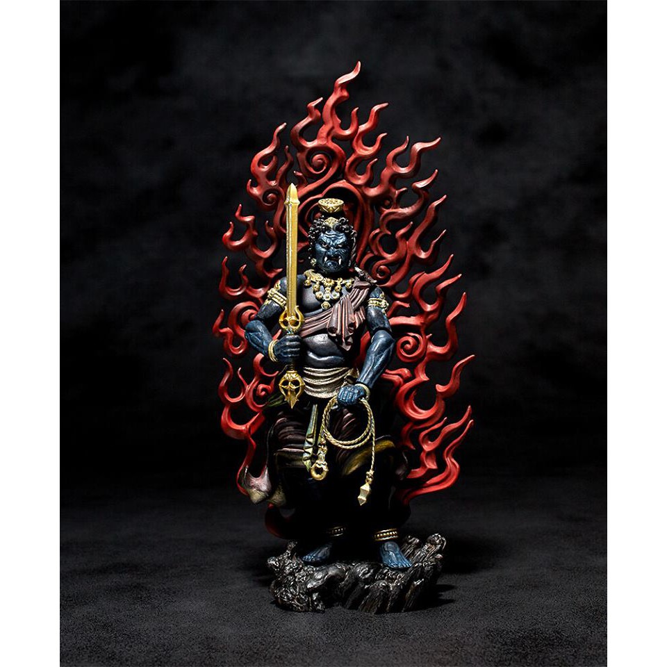 全新日版海洋堂佛像山口式kt 014 竹谷隆之自在置物不動明王青不動佛像非阿修羅風神雷神觀音 蝦皮購物