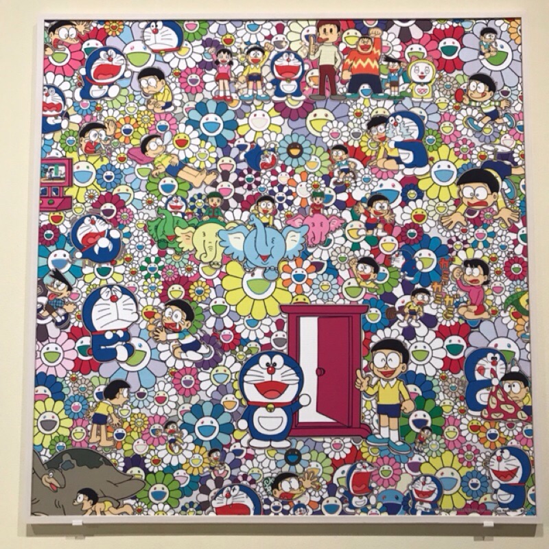 Tokyo 村上隆小叮噹哆啦a夢展doraemon 17 六本木畫布紅茶罐鐵罐鐵盒餅乾盒 蝦皮購物