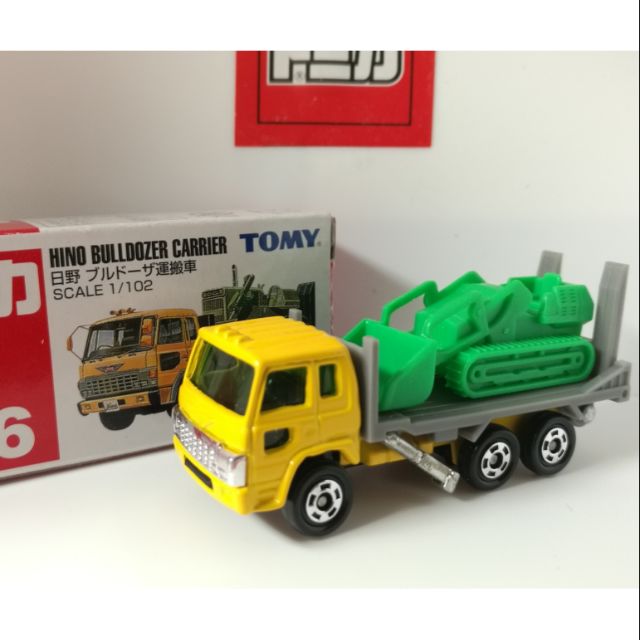 絕版tomica 多美tomy 舊藍標no 56 中製hino Carrier Truck 日野運搬車搬運車 蝦皮購物