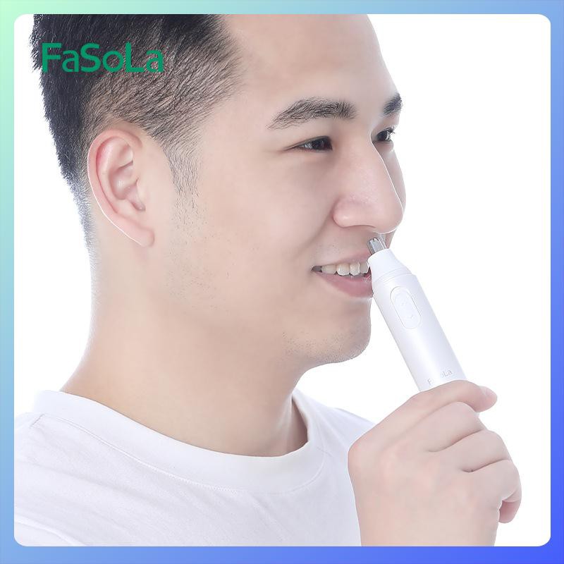 現貨鼻毛修剪器fasola電動鼻毛修剪器男士剃鼻毛器女用鼻孔剃毛器手動去刮鼻毛除毛產品鼻毛器除鼻毛 蝦皮購物
