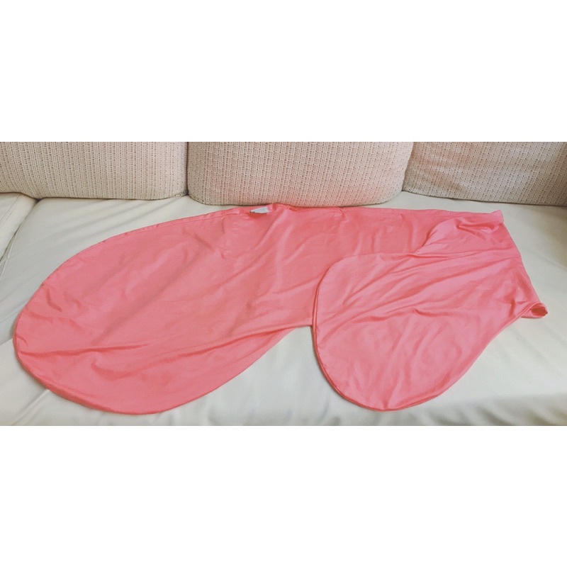 {二手} Hugsie 孕婦枕 枕套 接觸涼感型 枕套 桃紅色   透氣不悶熱 親膚舒適 特價170元