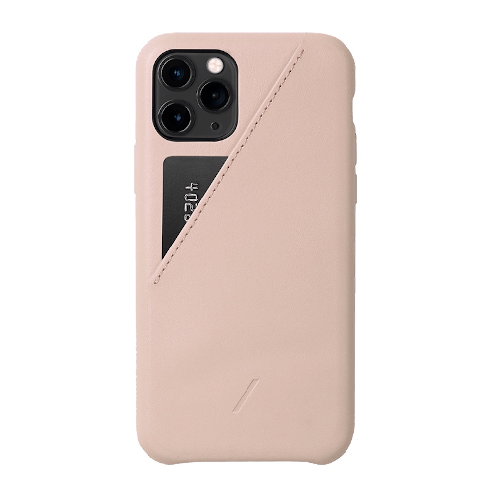 （福利品） iPhone 11 系列｜ 粉色NATIVE UNION｜CLIC CARD 插卡式皮革手機殼