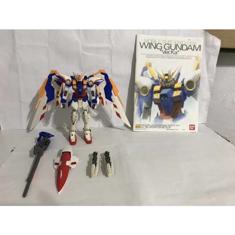 二手素組正版殺肉品MG 1/100 WING GUNDAM"VER.KA"飛翼零式改