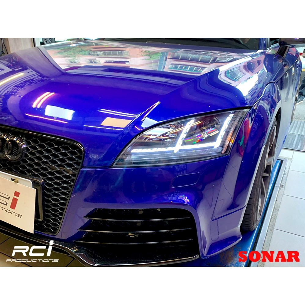 SONAR 奧迪 AUDI TT MK2 魚眼大燈 06-09 10-13 年 光柱式樣 跑馬方向燈 類MK3式樣