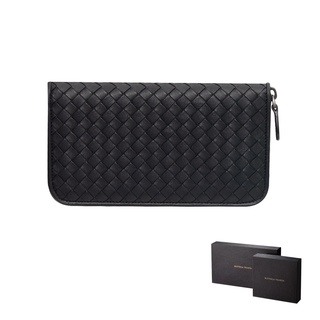 BOTTEGA VENETA BV編織八卡3風琴折拉鍊零錢長夾