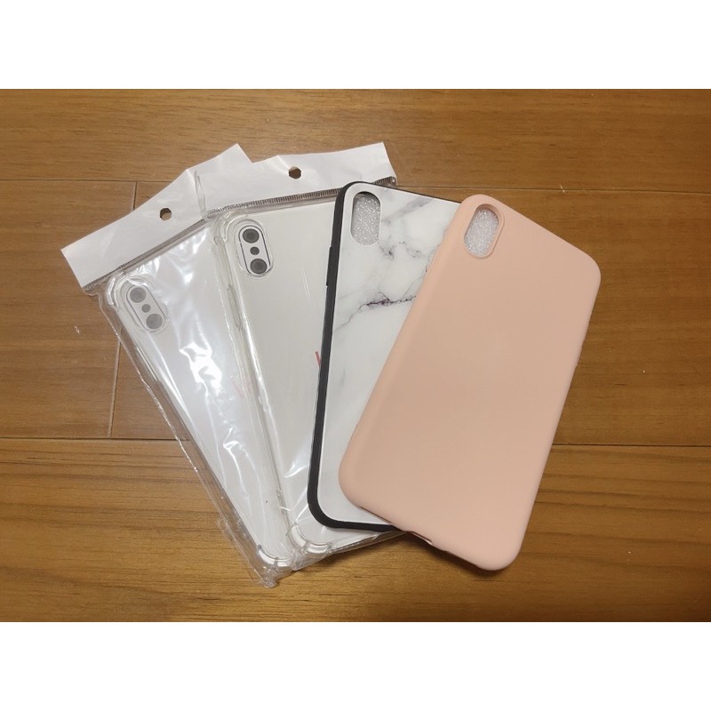 台中可面交 iPhone X XS 4.7吋 手機殼 空壓殼 耐摔 大理石 霧面粉色