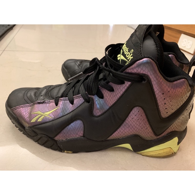 Reebok kamikaze2代-黑紫色籃球鞋（10號）