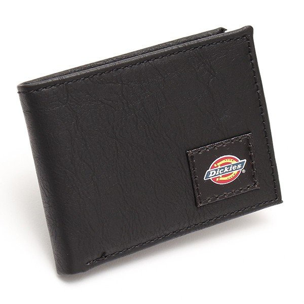 【DICKIES】美線 31DI130004 Leather Slim Bifold Wallet 皮革 短夾 (黑)