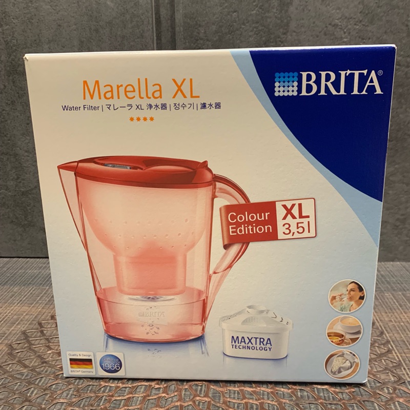 ［爛貨王家電生活館］德國 BRITA Marella XL 3.5L 濾水壺(含濾芯/紅)