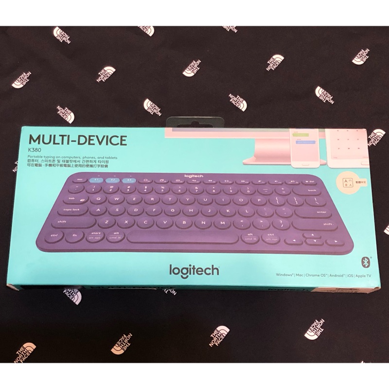 羅技 K380無線藍芽鍵盤 Logitech k380 有中文標示 藍色