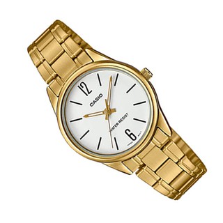 CASIO LTP-V005G-7B 白面 指針女錶 不鏽鋼錶帶 防水 全新品